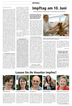 Impftag am 10. Juni