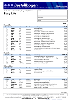 EASY LIFE - Bestellbogen 2015 (2015-07-15)
