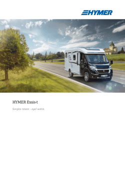 HYMER Exsis-t - Highlights - Wohnmobil