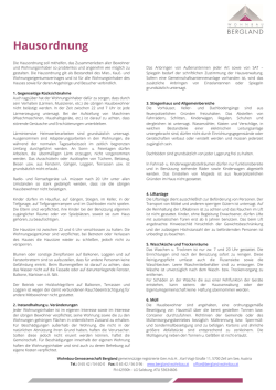 Hausordnung - Wohnbau Bergland