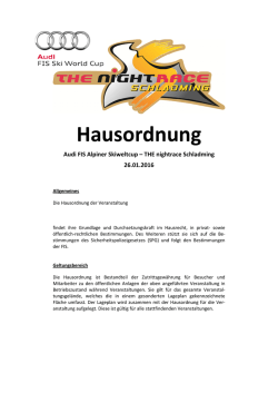 Hausordnung