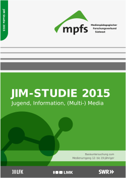 JIM-Studie 2015