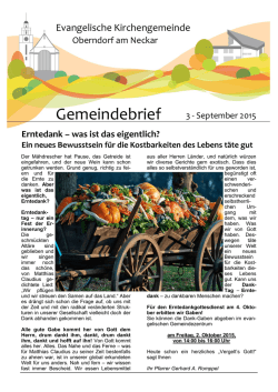 jetzt online lesen - Evangelische Kirchengemeinde Oberndorf am