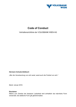 Code of Conduct herunterladen