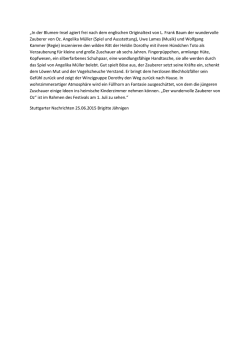 Presse Stuttgarter Nachrichten vom 25.06.2015