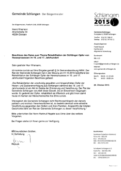 Gemeinde Schlangen Der Bürgermeister