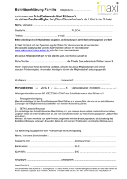 Ich/Wir trete/n dem Schulf&ouml;rderverein Maxi R&uuml;then e.V. als aktives