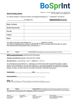 BoSprint - Bochumer Sprach und Integrationsmittlung eV