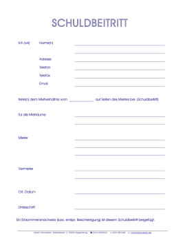 Ich (wir) Name(n) Adresse Telefon Telefax Email trete(n) dem