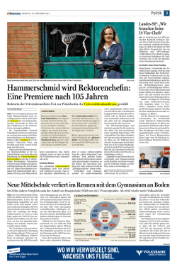 Hammerschmid wird Rektorenchefin: Premiere nach 105 Jahren