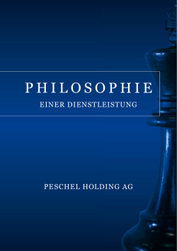 philosophie - Peschel Holding AG