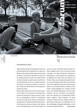Lehrplan im Wandel - Rudolf Steiner Schule Bern und Ittigen