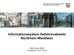 Informationssystem Gefahrenabwehr NRW