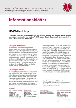 Informationsbl&auml;tter - Bund f&uuml;r Soziale Verteidigung