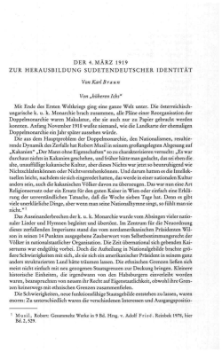 der 4. märz 1919 zur herausbildung sudetendeutscher identität