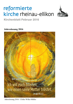 Kirchenblatt Februar 2016 - Rheinau