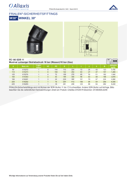 FRIALEN®-SICHERHEITSFITTINGS W30° WINKEL 30°