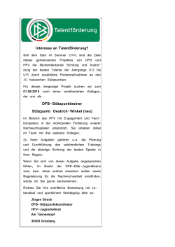 DFB-Stützpunkttrainer Stützpunkt Oestrich
