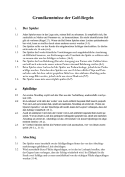 Golf-Regeln