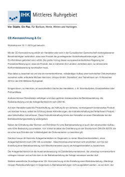 CE-Kennzeichnung & Co - IHK Mittleres Ruhrgebiet