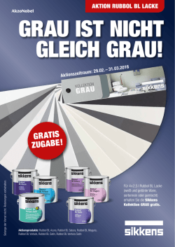 grau ist nicht gleich grau!