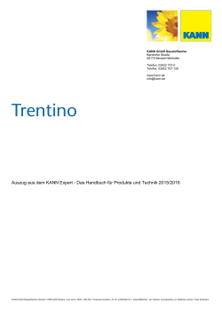Trentino - KANN Baustoffwerke