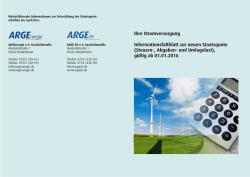 Informationsfaltblatt zur neuen Staatsquote