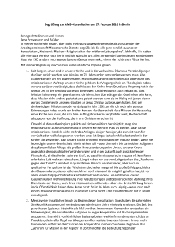 Dr. Ulrich Fischer in seiner Begr&uuml;&szlig;ung