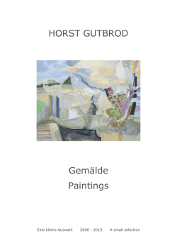 HORST GUTBROD Gem&auml;lde Paintings