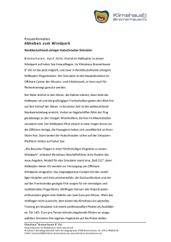 Helikopter-Simulator fliegen