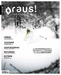 Das OutDOOrMagazinMit zeitgeistunD VisiOnen
