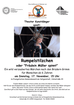 Handzettel Frau M&uuml;ller spinnt - willkommenskultur