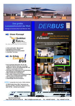 Werbeprospekt für DERBUS als PDF