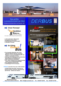 Werbeprospekt für DERBUS als PDF