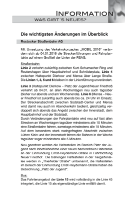 Information - Verkehrsverbund Warnow