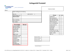 Schlaganfall Protokoll