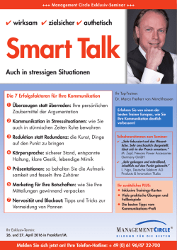 Smart Talk 2016 - Marco von Münchhausen