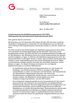 Eidg. Finanzverwaltung 3003 Bern Per E