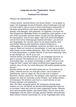 Leseprobe - Ferdinand von Schirach