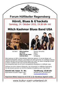 Forum Höflikeller Regensberg Hörnli, Blues & G`hackets Mitch
