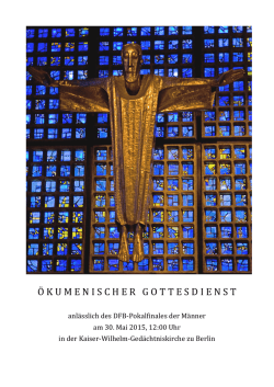 einen &ouml;kumenischen Gottesdienst