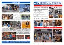 Jahresr&uuml;ckblick 2015