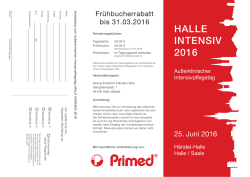 halle intensiv 2016 - Heinen + L&ouml;wenstein