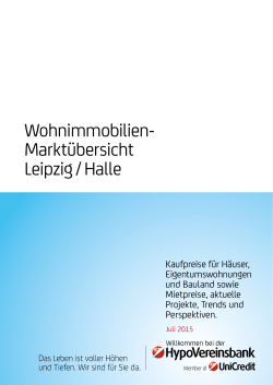 Wohnimmobilien- Marktübersicht Leipzig / Halle
