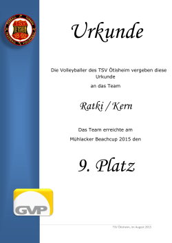 Ratki / Kern - Volleyball Oetisheim