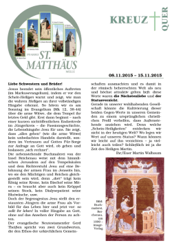 Gemeindebrief 08.11. - 15.11.15 Internet