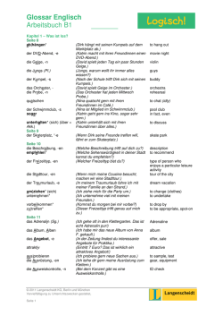 Glossar Englisch