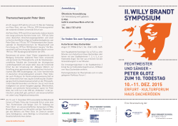 II. WILLY BRANDT SYMPOSIUM