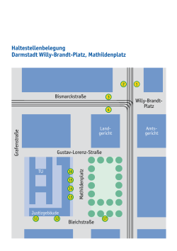 Haltestellenbelegung Darmstadt Willy-Brandt-Platz
