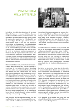 In memorIam WIlly Battefeld